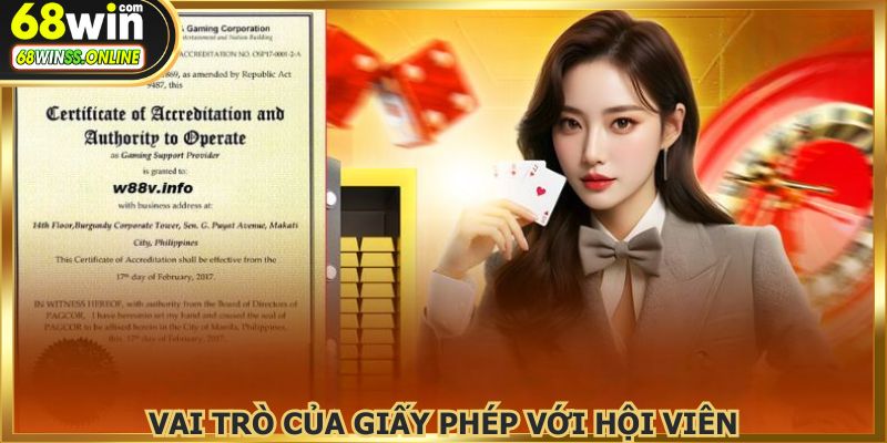 Sở hữu giấy phép sẽ đảm bảo niềm tin vững chắc cho người chơi